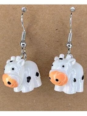 Acrylic Cow Style Earrings